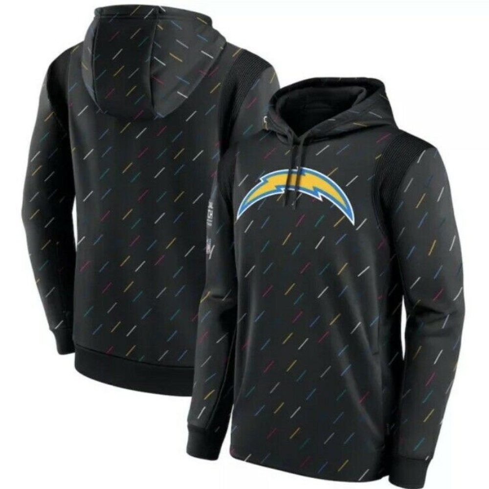 2021 Nike Mens XL Nike Los Angeles Chargers Crucial Catch BCA Hoodie Sweatshirt